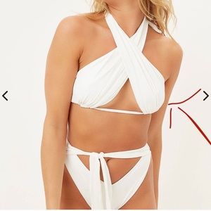 Frankies Bash Wrap halter top bikini